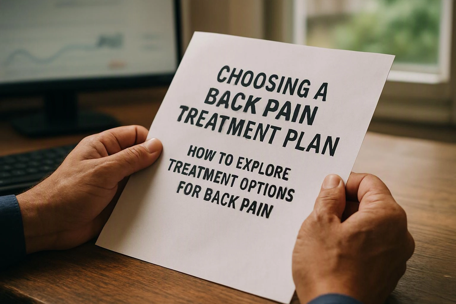 Choosing a Back Pain Treatment Plan