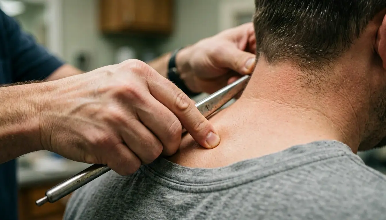 Chiropractic Adjustment in Chiropractor: Chiropractic Adjustment is a hands-on procedure where a licensed chiropractor app...