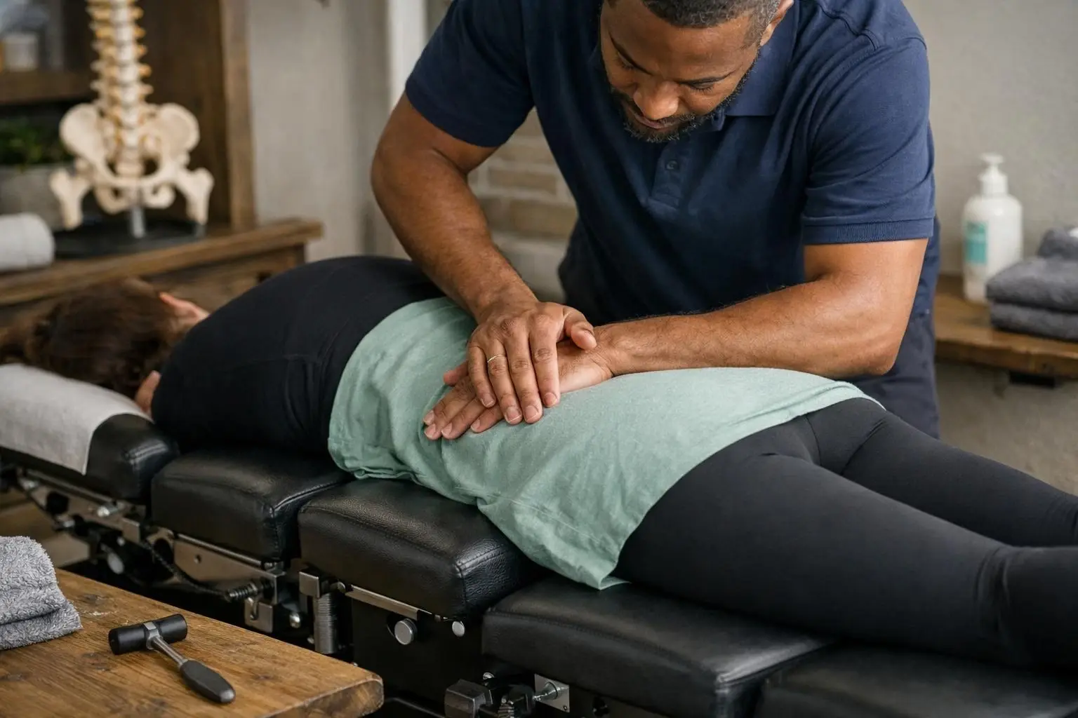 How Chiropractic Table applies to Chiropractor services in Riverdale, United States—practical illustration