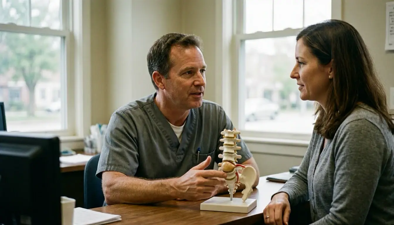 Herniated Disc in Chiropractor: Herniated Disc is a spinal condition where the soft, gel-like center of—visual guide