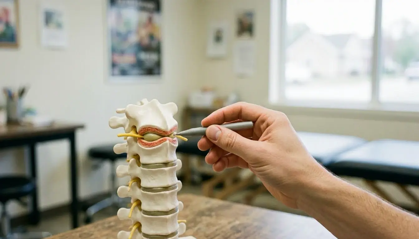How Herniated Disc applies to Chiropractor services in Riverdale, United States—practical illustration
