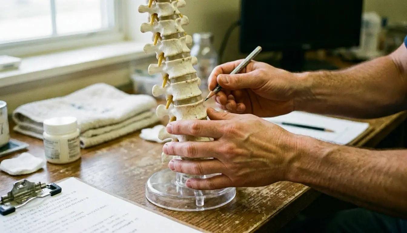 Lumbar Spine in Chiropractor: Lumbar Spine is the lower section of the human spine, consisting of—visual guide