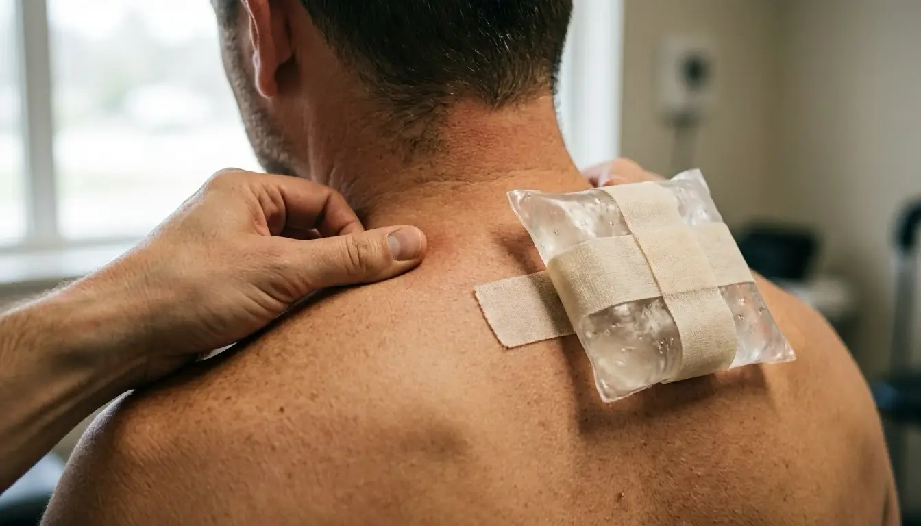 Neck Pain in Chiropractor: Neck Pain is discomfort, stiffness, Or sharp pain in the area between—visual guide