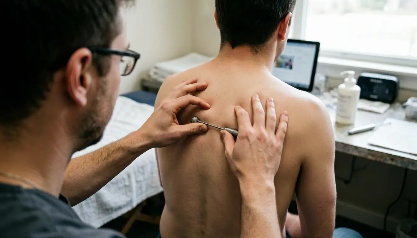 Trigger Point Therapy in Chiropractor: Trigger Point Therapy is a manual treatment method that targets tight knots—visual...